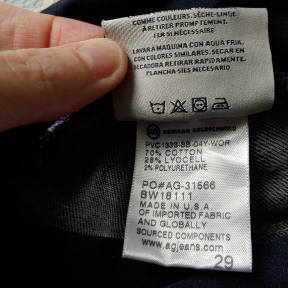 AG Adriano Goldschmied cropped skinny maternity jeans 29 - Picture 11 of 12